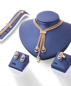 Fascinating Crystal Note Marvelous Necklace Earrings Bracelet Ring for Women and Girls