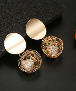 Wonderful Hanging Ball Plushy Drop Earrings For Women and Girls