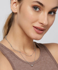 Splendid Heart Inspired Double Layered Marvelous Necklace For Women
