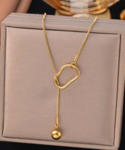 Gold Plated Anti Tarnish Stainless Steel Contemporary Pendant