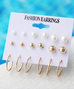 Delicate Simulated Pearl Fabulous Stud Earrings For Women