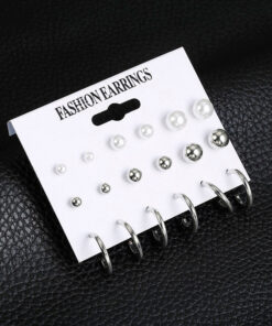 Glistening Simulated Pearl Amazing Stud Earrings For Women