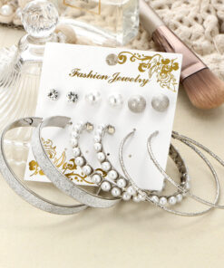 AD and Pearl Splendid Stud and Hoop Earrings For Women