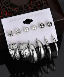 Delicate Leaf Pearl and AD Fabulous Stud and Drop Earrings For Women
