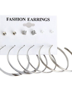 Delicate AD and Pearl Silver Plated Swanky Earrings For Women