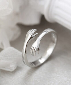 Amazing Heart Design Silver Plated Adjustable Ring  For Women